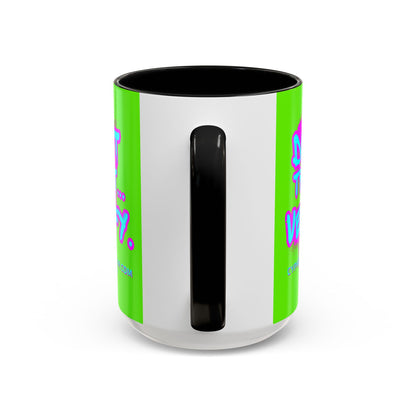 Don't Trust...Verify. Green Accent Mug by cypherpunkgear.com