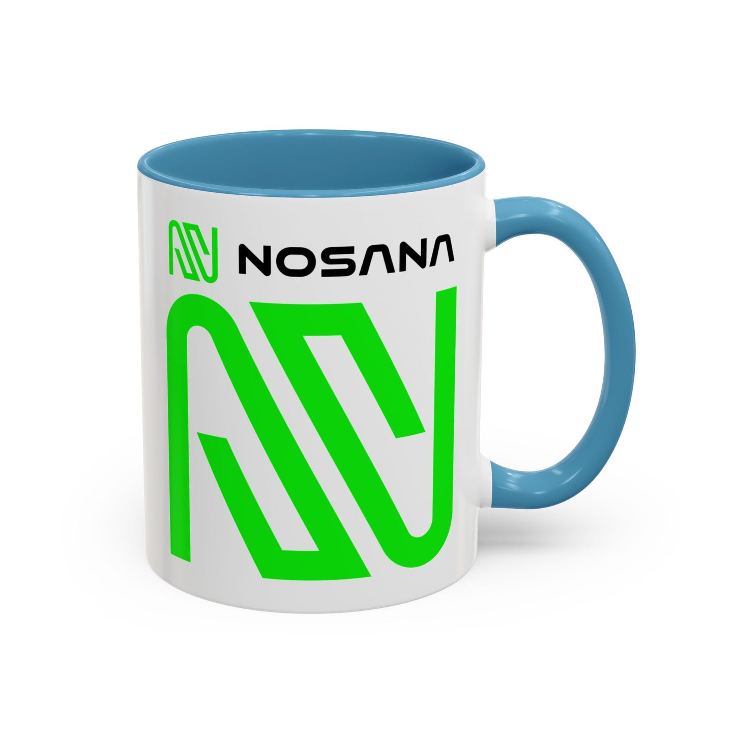 Nosana (NOS) Accent Mug by cypherpunkgear