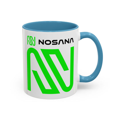 Nosana (NOS) Accent Mug by cypherpunkgear