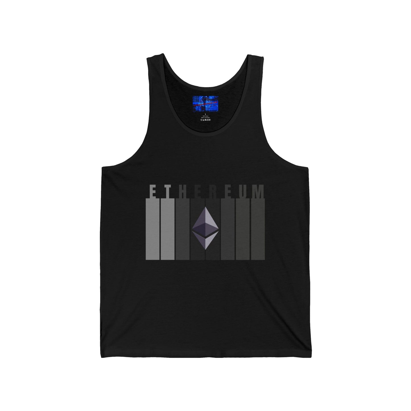 Ethereum (ETH) Unisex Jersey Tank Top by cypherpunkgear.com