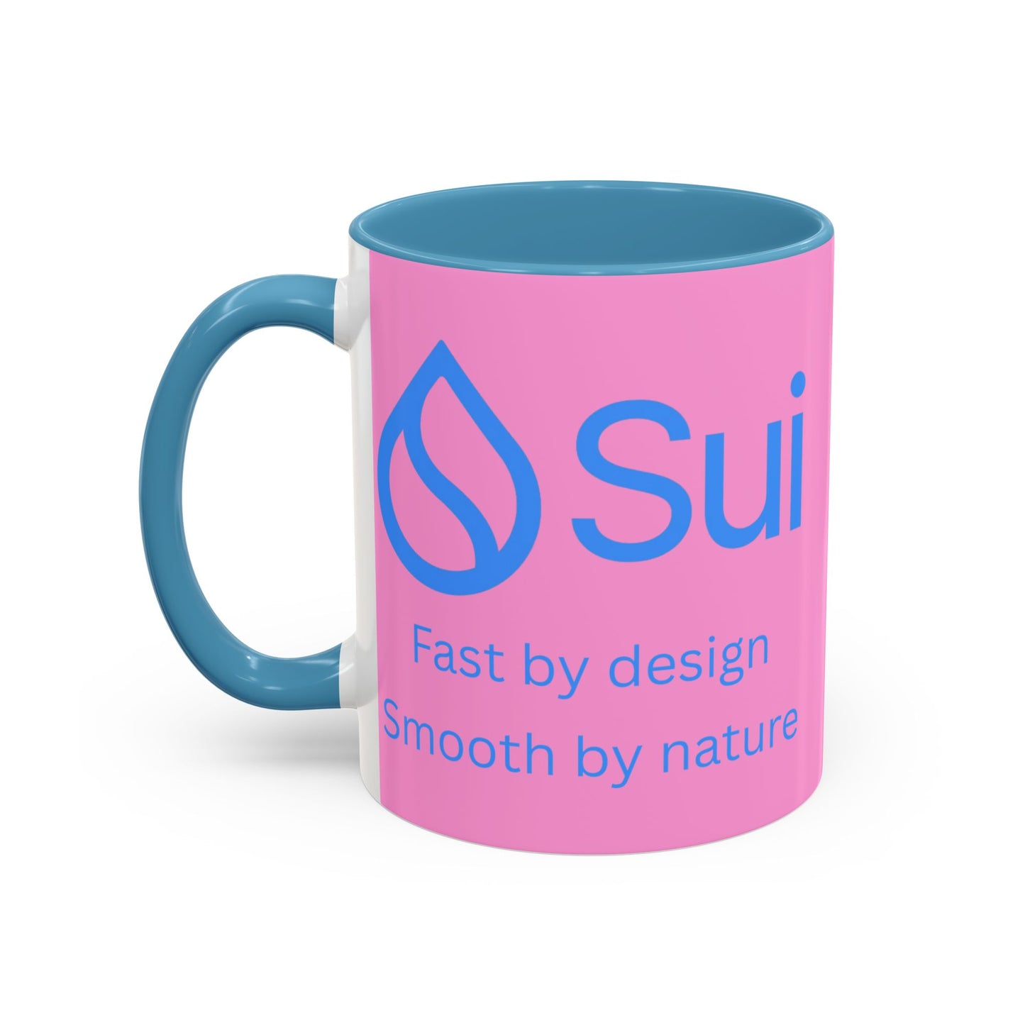 SUI Pink Accent Mug by cypherpunkgear.com
