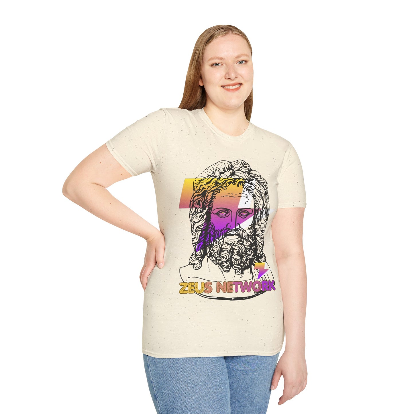 Zeus Network Light colors Unisex T-Shirt by cypherpunkgear.com