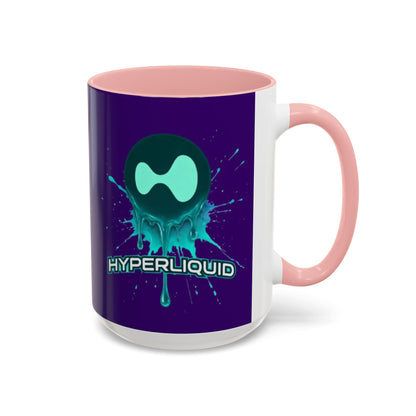 HYPE Drip Dark Purple Accent Mug by cypherpunkgear.com