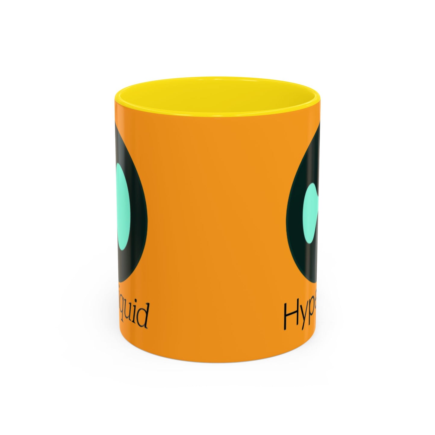 Hyperliquid Black font Orange Accent Mug by cypherpunkgear.com