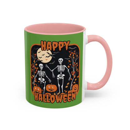 Spooktacular Skeletons of Halloween Accent Mug by CreepyCrafts.boo