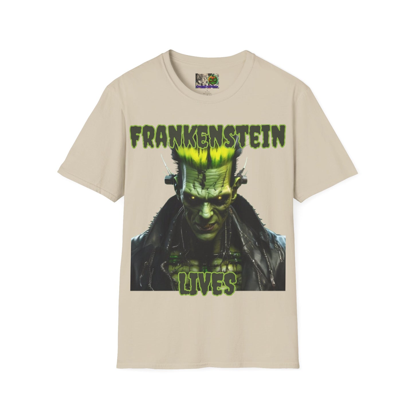 Frankenstein Lives Light colors Unisex T-Shirt by CreepyCrafts.boo
