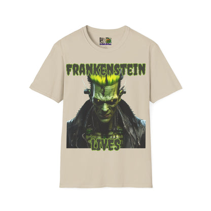 Frankenstein Lives Light colors Unisex T-Shirt by CreepyCrafts.boo