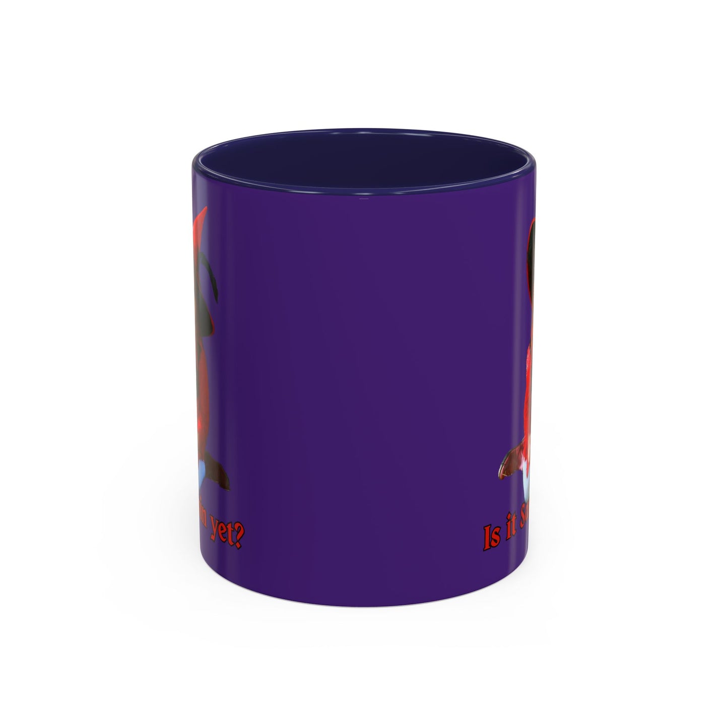 Is it Samhain yet? Dark Purple Accent Mug by CreepyCrafts.boo