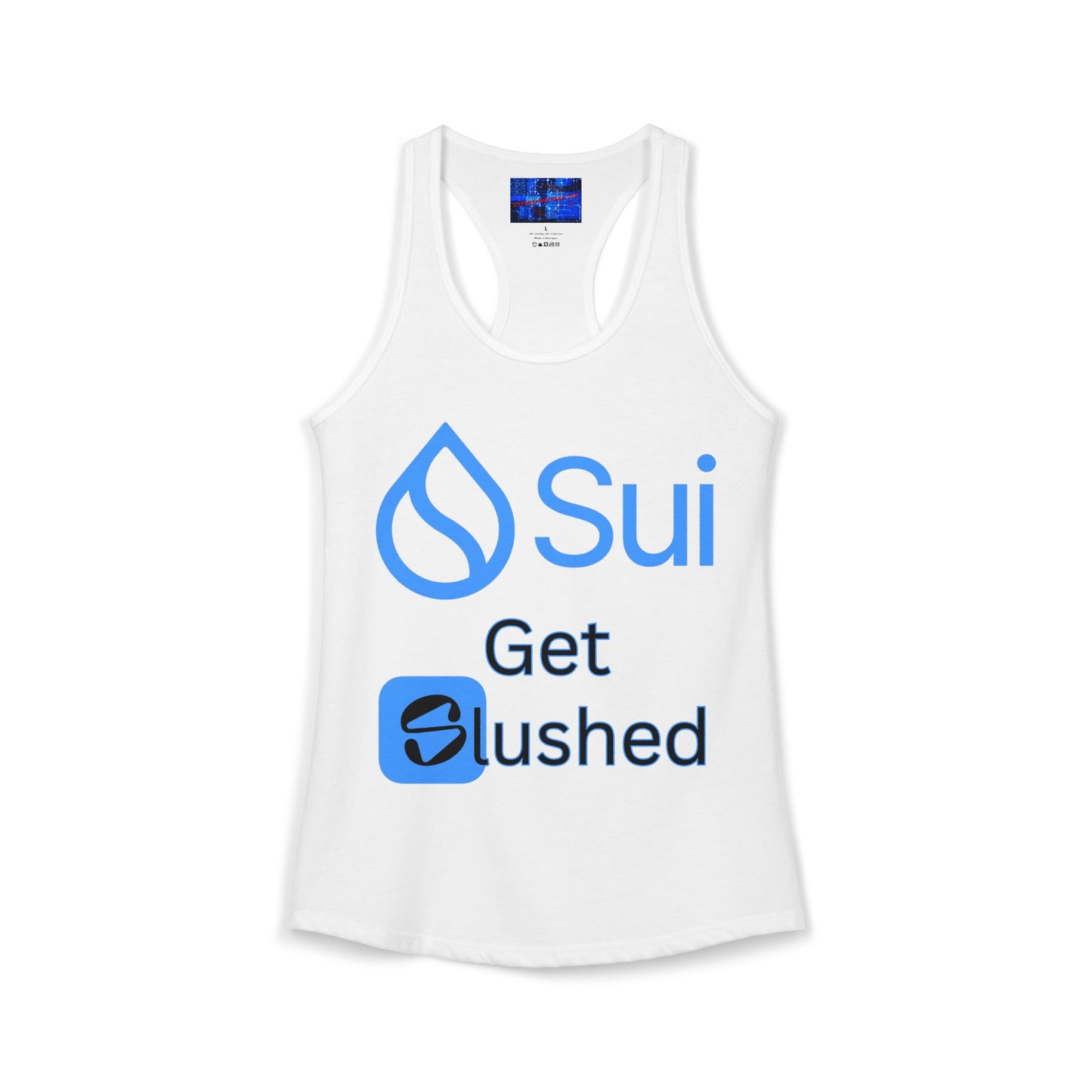 Sui: Get Slushed Women's Racerback Tank Top by cypherpunkgear.com