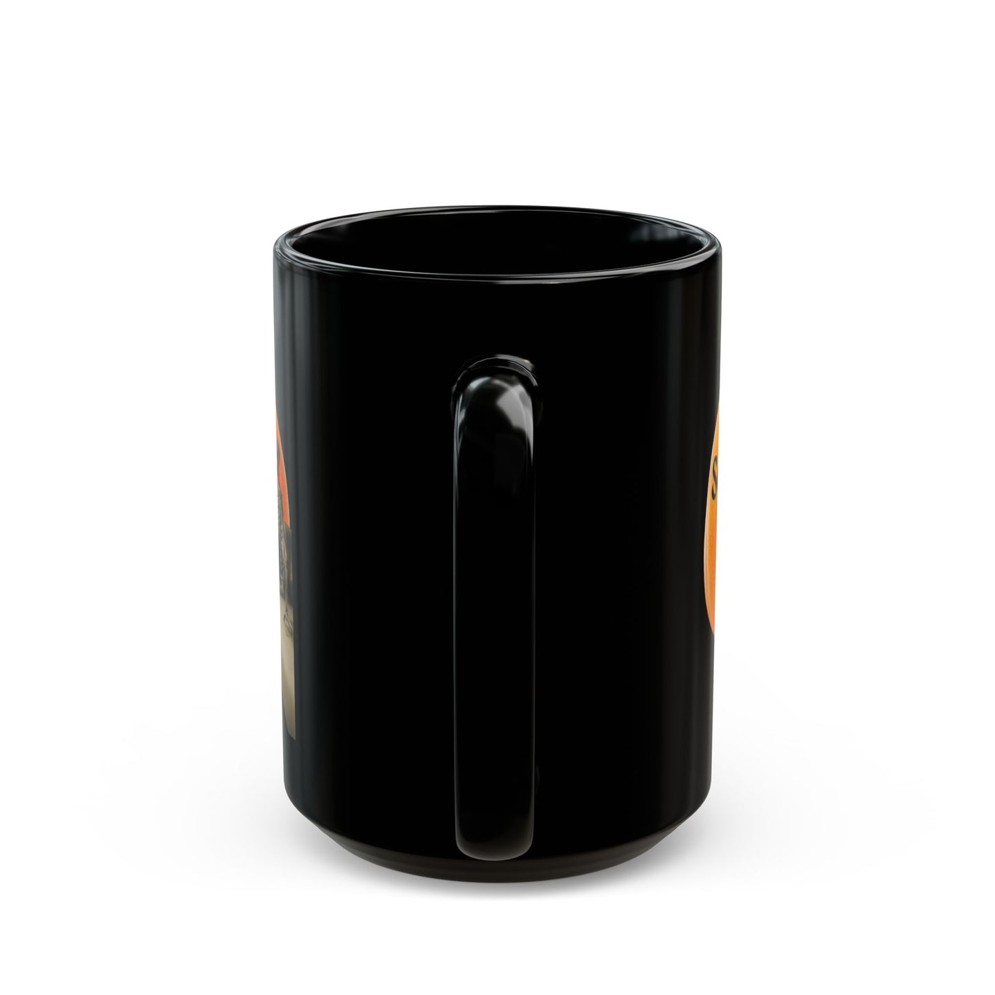 Is It Samhain Yet? Skeleton's Giant Pumpkin Black Mug by CreepyCrafts.boo
