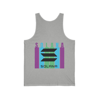 2-sided Solana Unisex Jersey Tank Top by cypherpunkgear