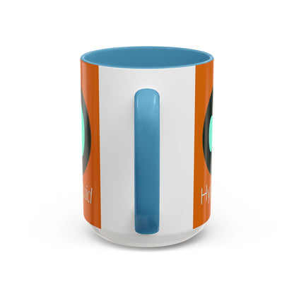 Hyperliquid White font Orange Accent Mug by cypherpunkgear.com