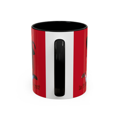 Is it Samhain yet? Red Accent Mug by CreepyCrafts.boo