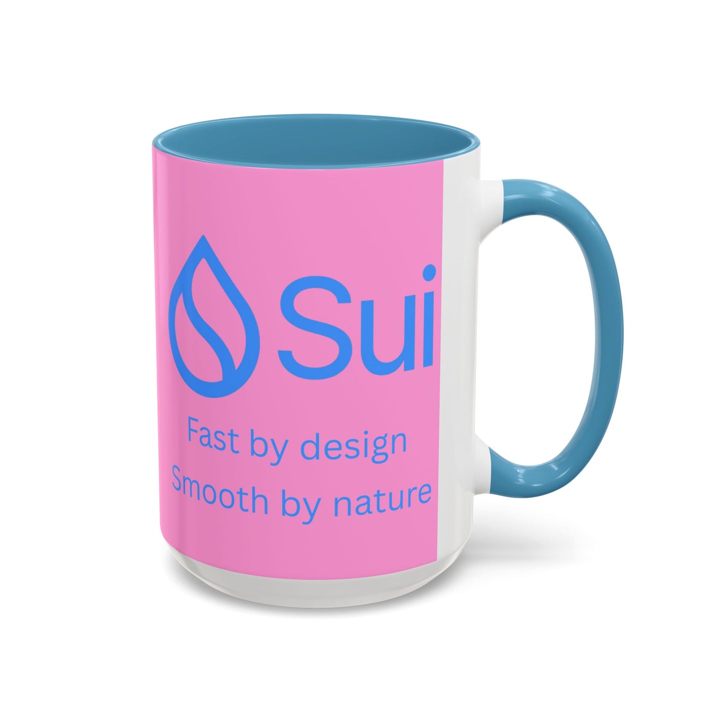 SUI Pink Accent Mug by cypherpunkgear.com