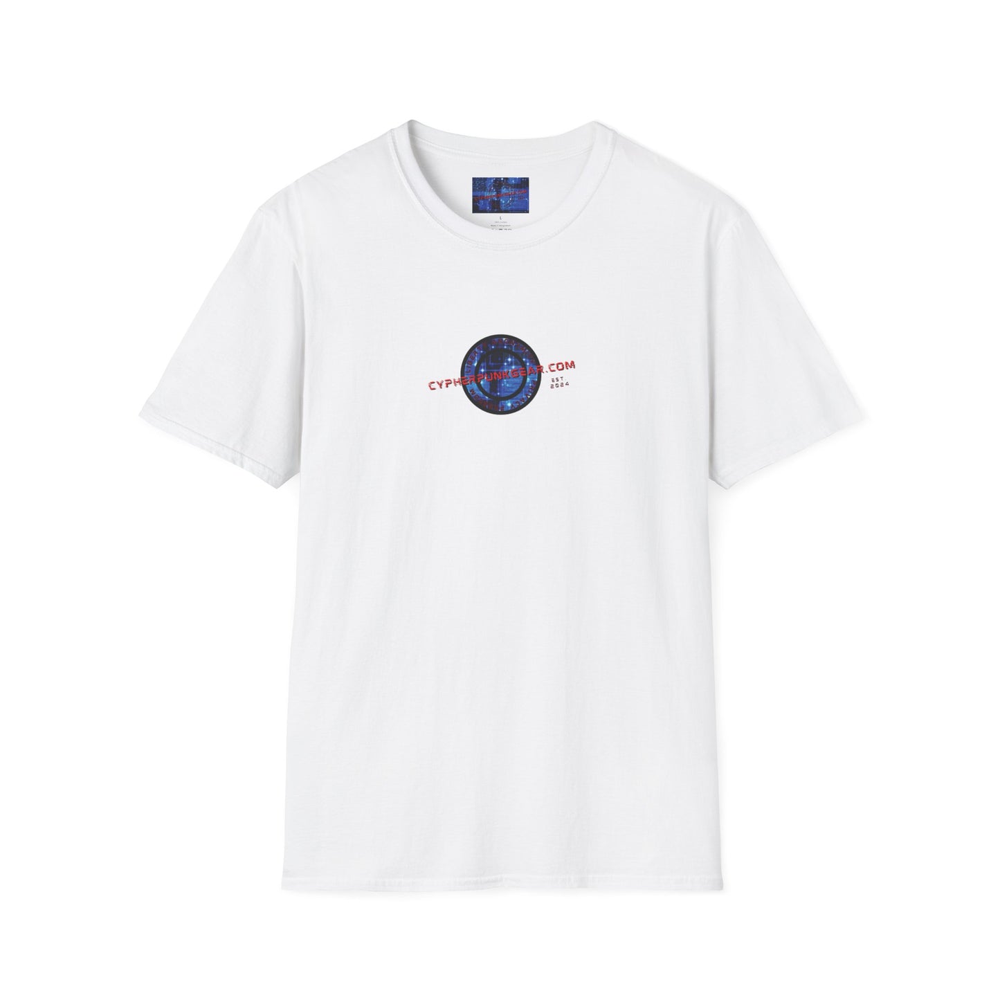 2-sided, cypherpunkgear.com logo Light colors Unisex T-Shirt by cypherpunkgear.com