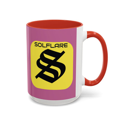 SolflareLogo Pink Accent Mug by cypherpunkgear.com