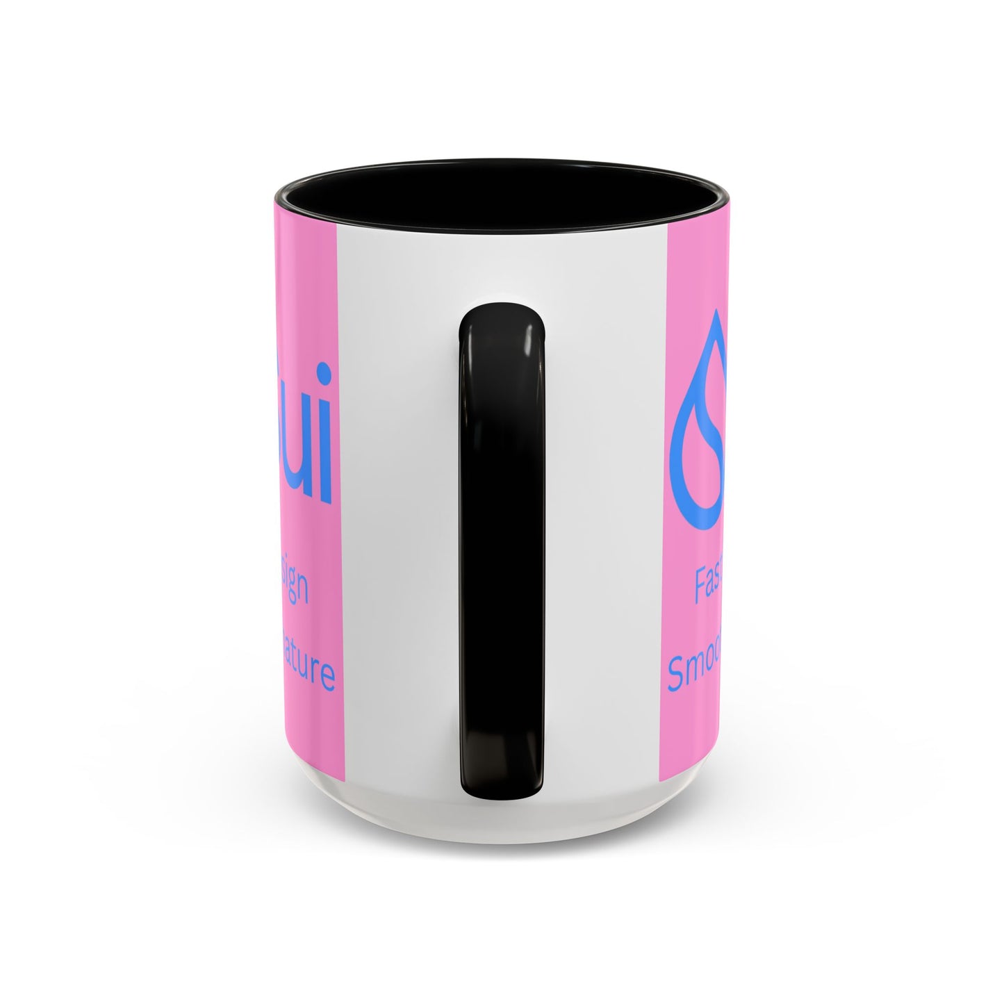 SUI Pink Accent Mug by cypherpunkgear.com
