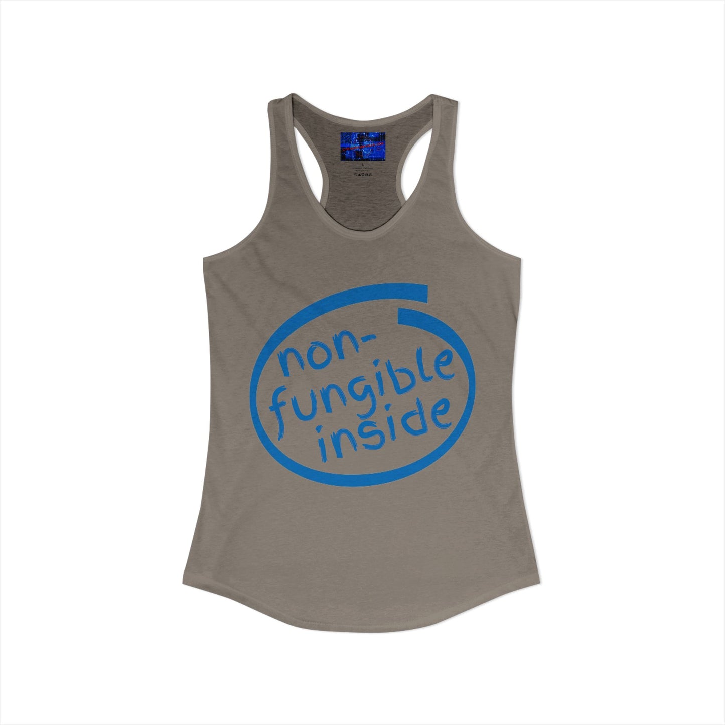 Non-Fungible Inside Women's Racerback Tank Top by cypherpunkgear.com