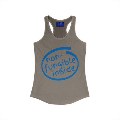 Non-Fungible Inside Women's Racerback Tank Top by cypherpunkgear.com