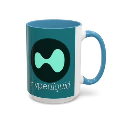 Hyperliquid White font Hyperliquid Accent Mug by cypherpunkgear.com