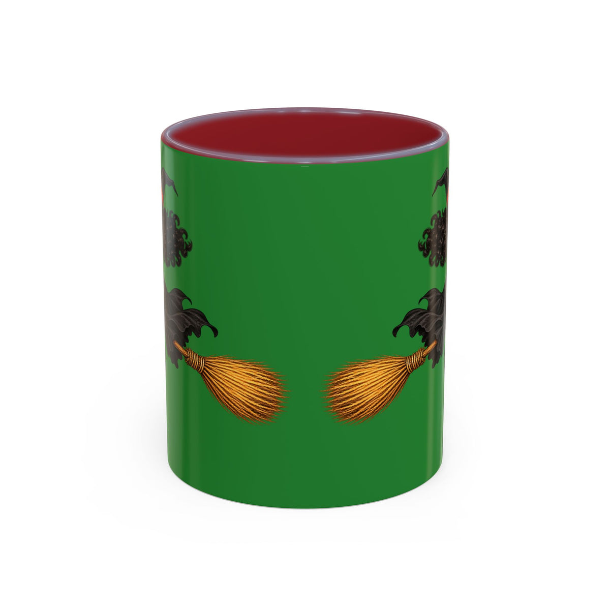 Velvet Vex Green Accent Mug by CreepyCrafts.boo