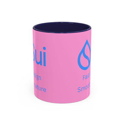 SUI Pink Accent Mug by cypherpunkgear.com