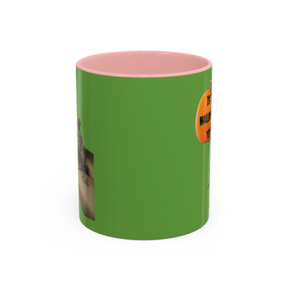 Is it Halloween yet? Skeleton's Pumpkin Accent Mug by CreepyCrafts.boo