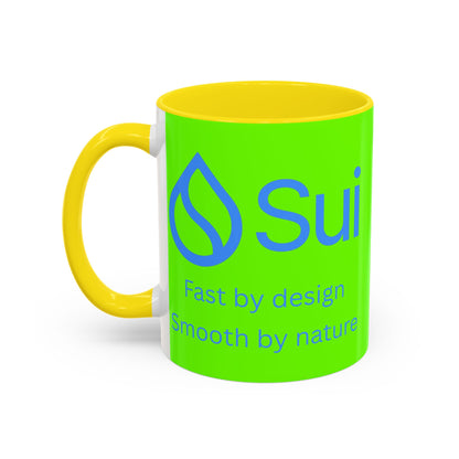SUI Green Accent Mug by cypherpunkgear.com