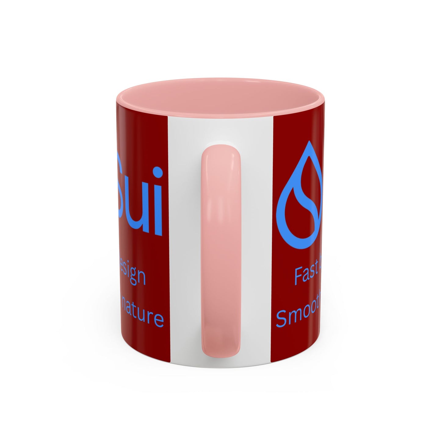 SUI Red Accent Mug by cypherpunkgear.com