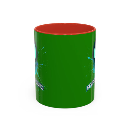HYPE Drip Green Accent Mug by cypherpunkgear.com