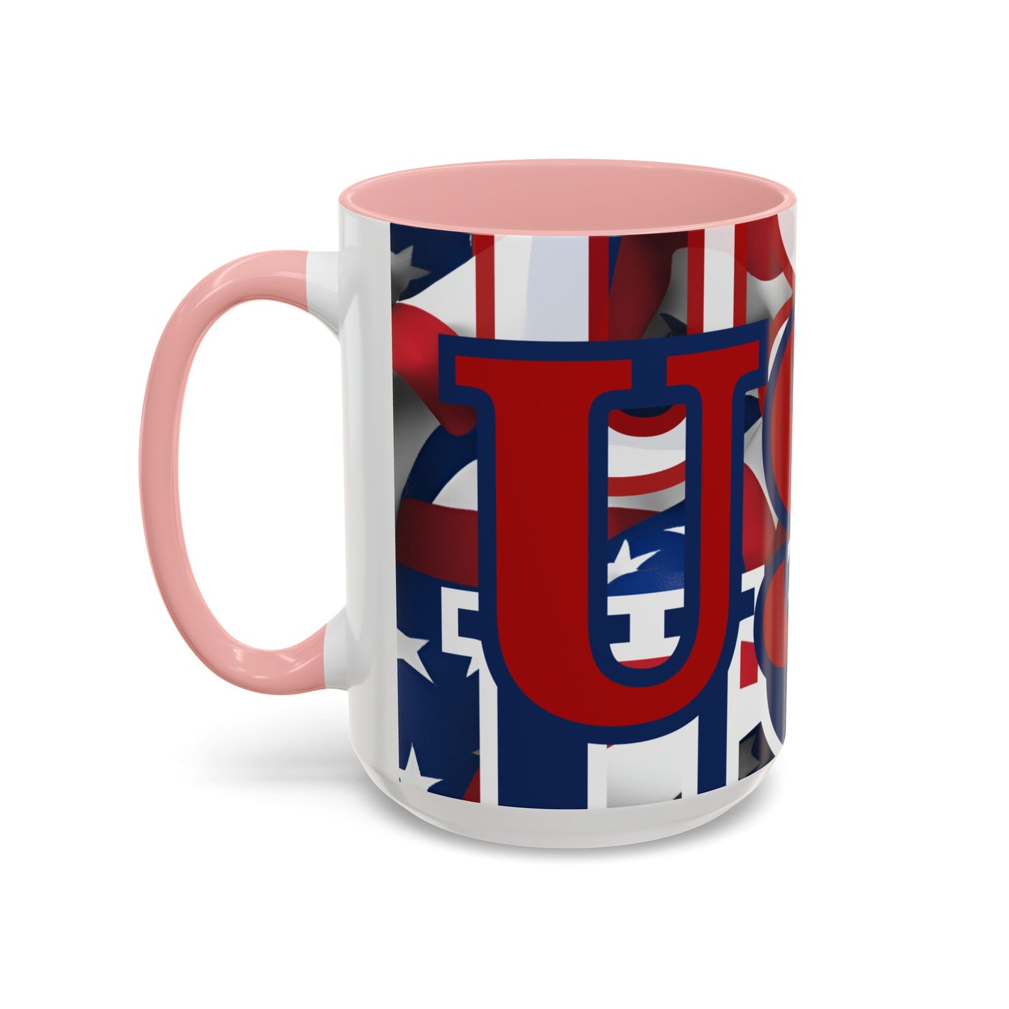 USA! USA! USA RDfont Patriot Accent Mug by cypherpunkgear