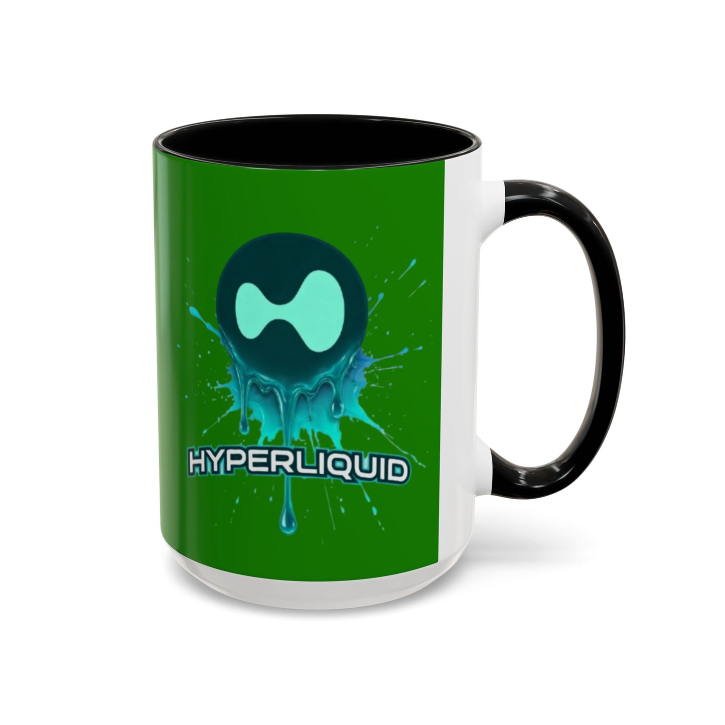HYPE Drip Green Accent Mug by cypherpunkgear.com