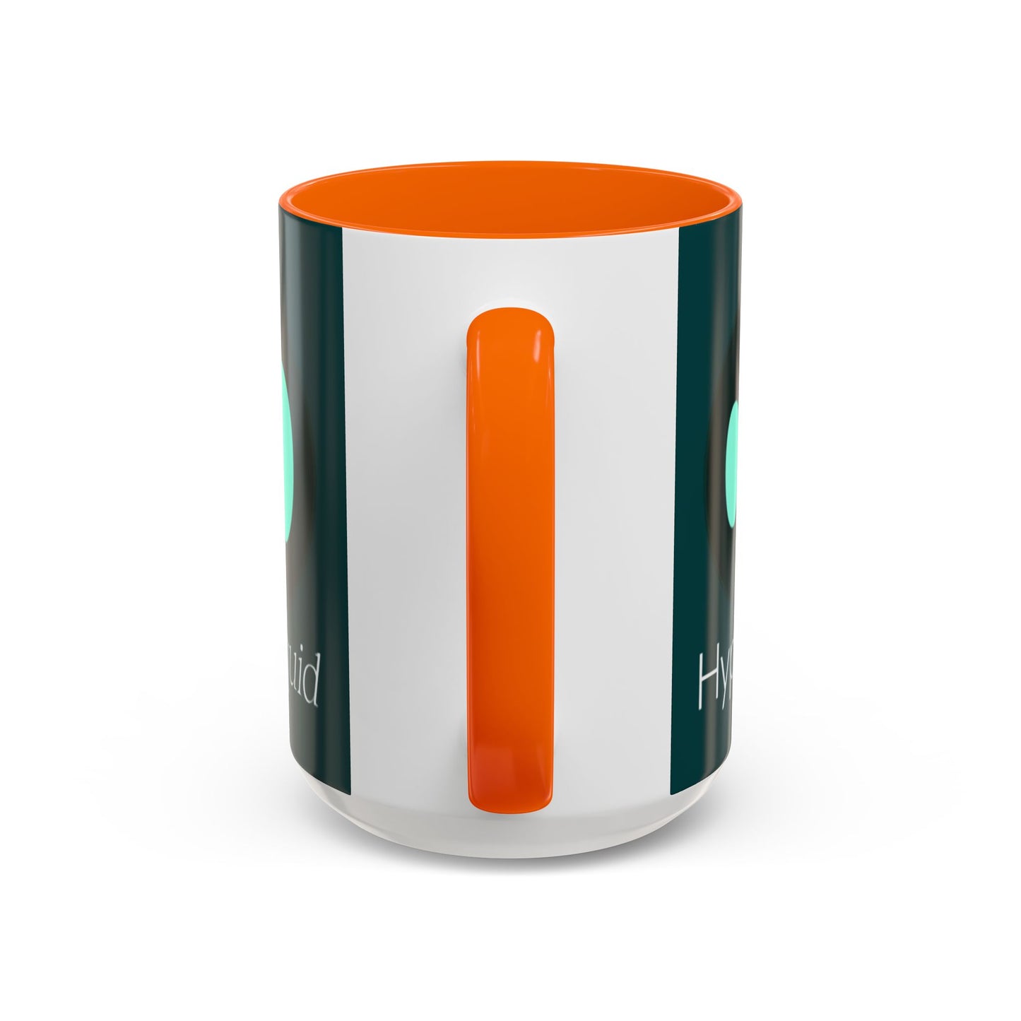 Hyperliquid White font Dark Hyperliquid Accent Mug by cypherpunkgear.com