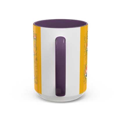 Monero (XMR) don't assume your freedoms are assured Yellow Accent Mug by cypherpunkgear.com