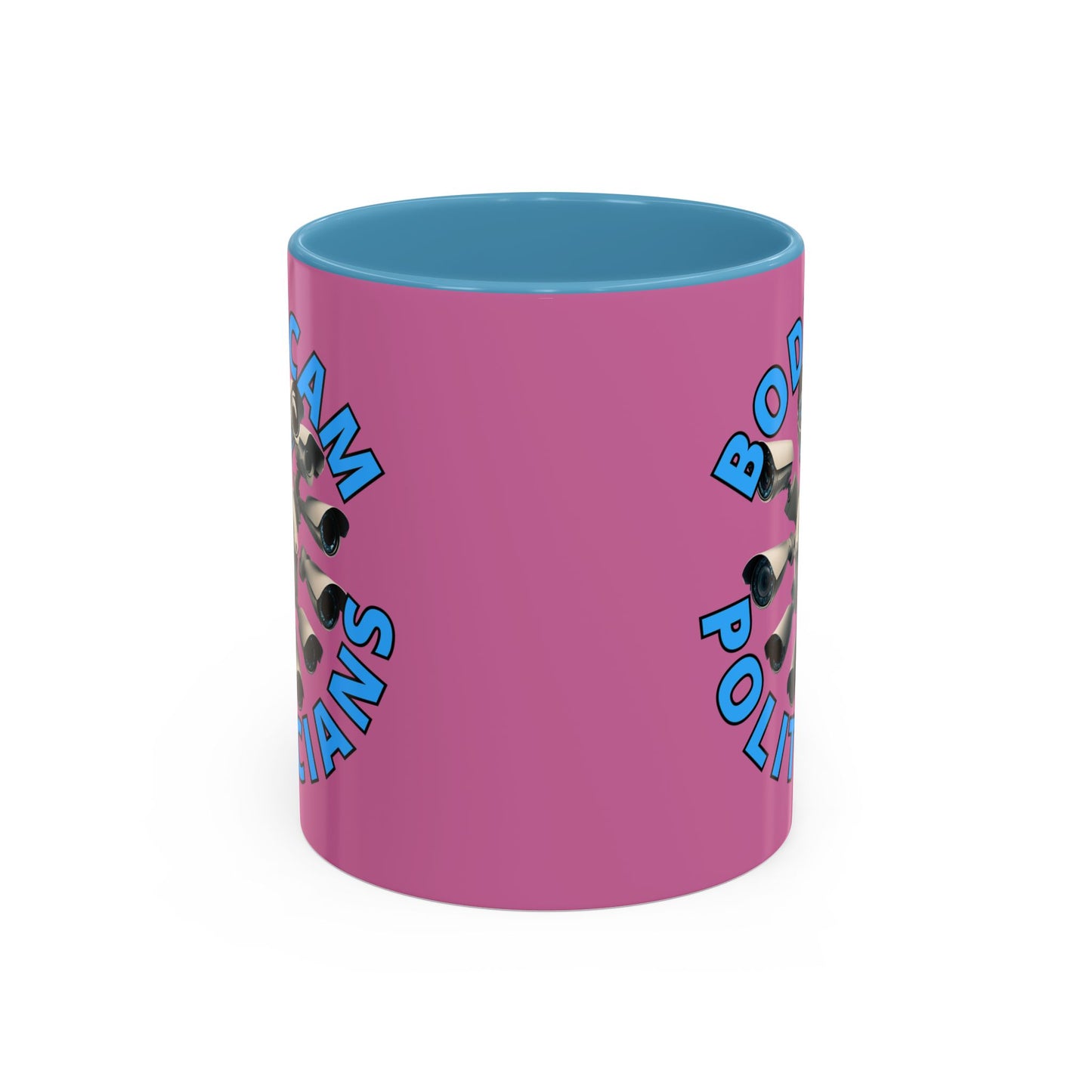 Bodycam the Politicians Cameras Pink Accent Mug by cypherpunkgear.com