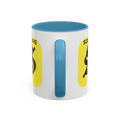 SolflareLogo White Accent Mug by cypherpunkgear.com