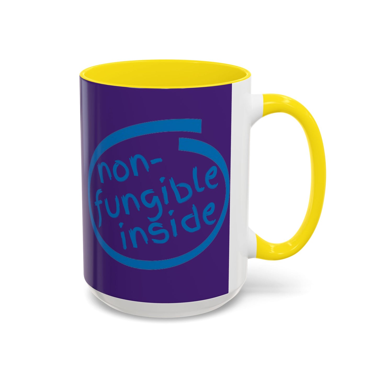 Non-Fungible Inside Purple Accent Mug by cypherpunkgear.com