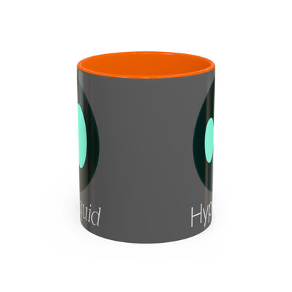 Hyperliquid White font Grey Accent Mug by cypherpunkgear.com