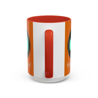 Hyperliquid White font Orange Accent Mug by cypherpunkgear.com