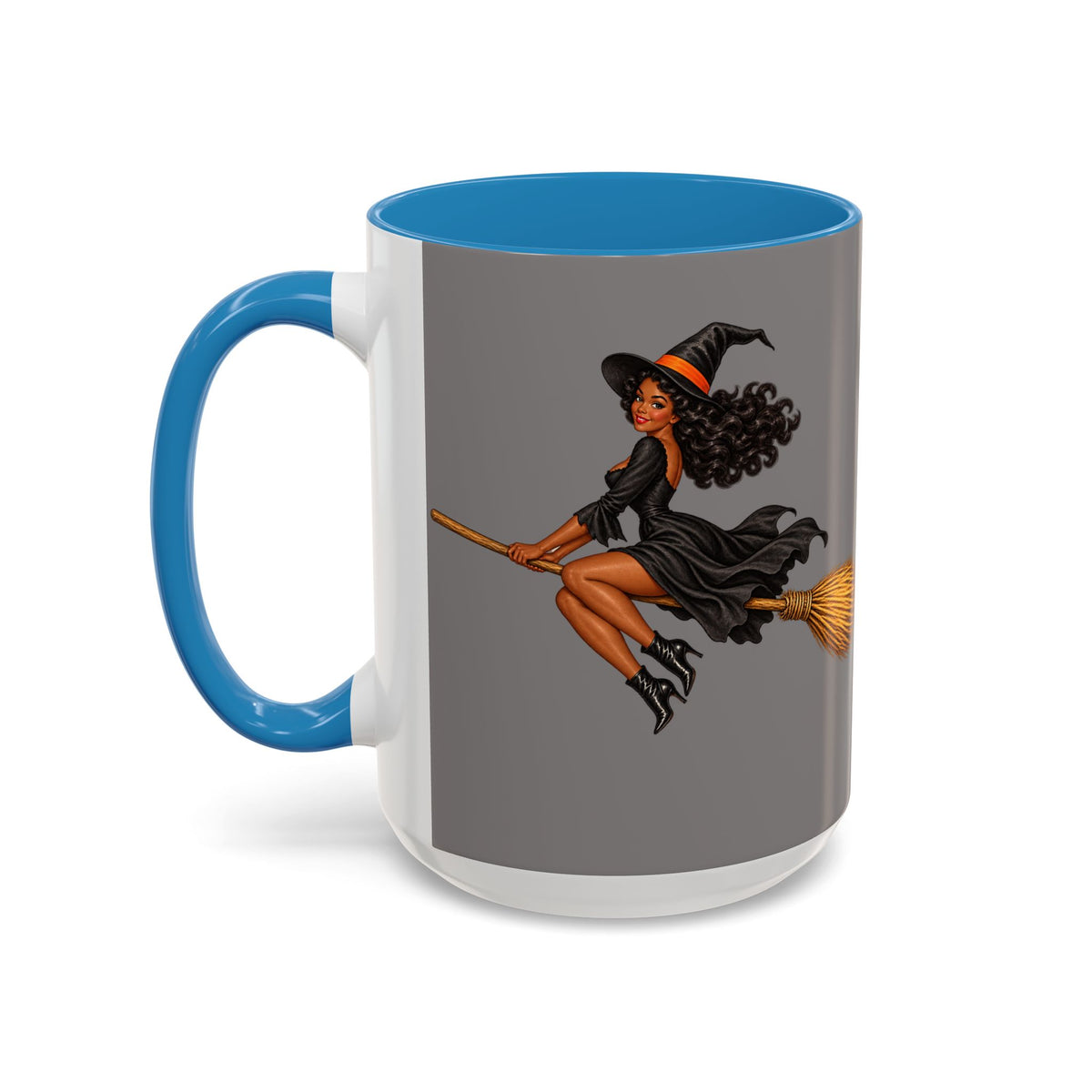 Velvet Vex Grey Accent Mug by CreepyCrafts.boo