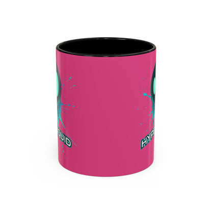HYPE Drip Pink Accent Mug by cypherpunkgear.com