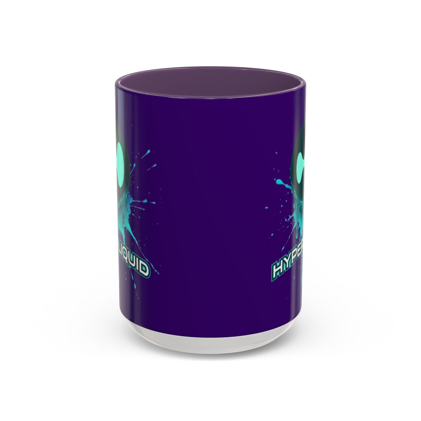 HYPE Drip Dark Purple Accent Mug by cypherpunkgear.com