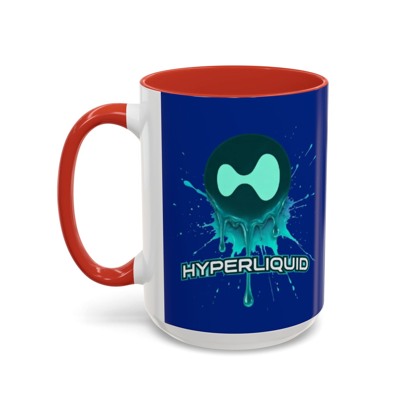 HYPE Drip Blue Accent Mug by cypherpunkgear.com