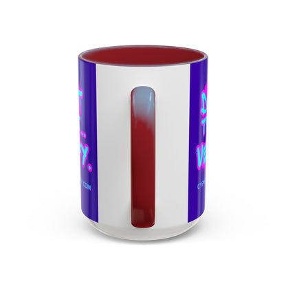 Don't Trust...Verify. Dark Purple Accent Mug by cypherpunkgear.com
