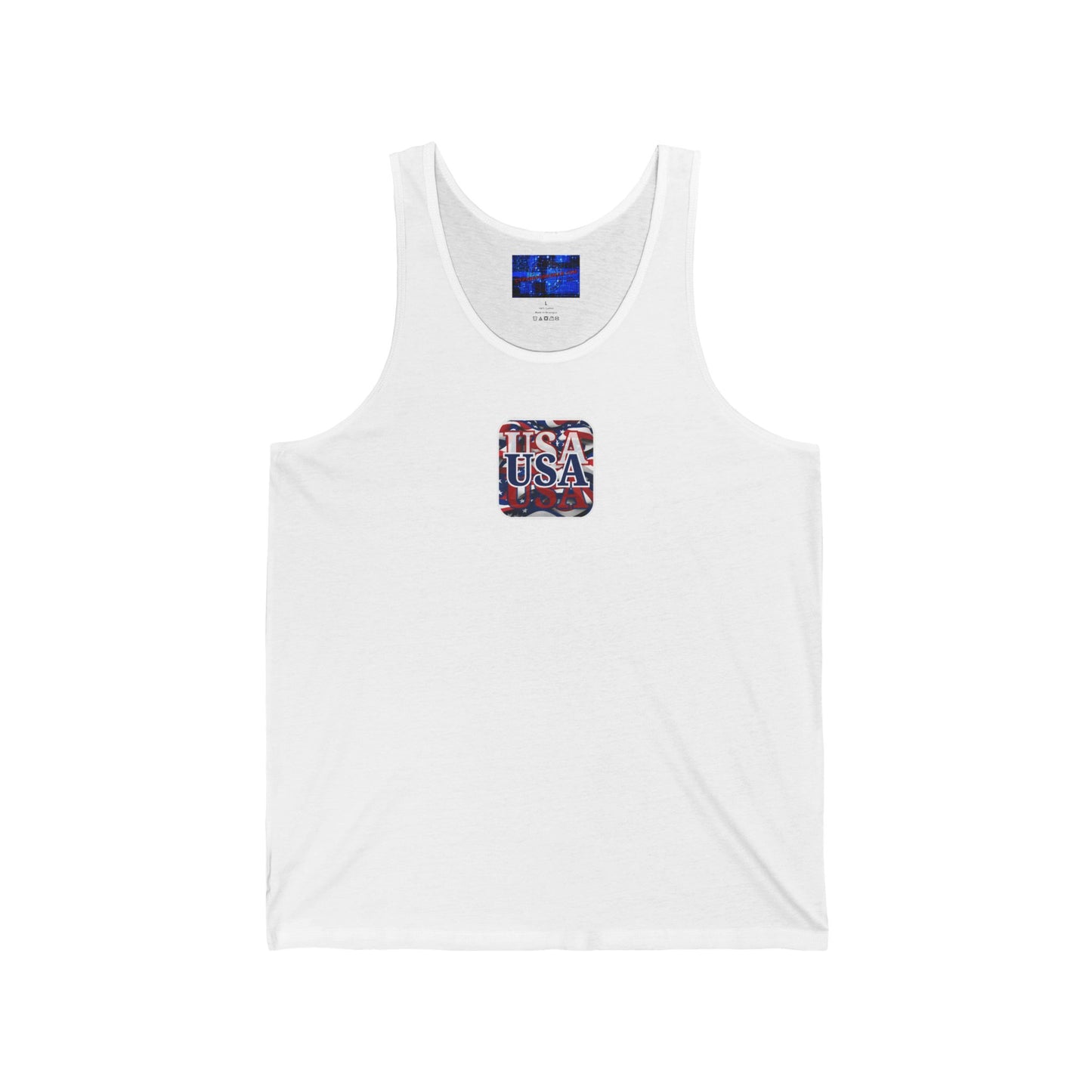 ¡EE.UU! ¡EE.UU! ¡EE.UU! ¡Patriot de 2 caras de cypherpunkgear! Camiseta sin mangas unisex