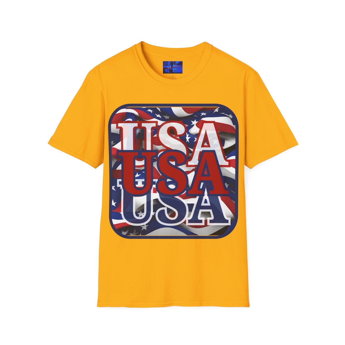 RED White and Blue USA Patriot Light colors Unisex T-Shirt by cypherpunkgear.com