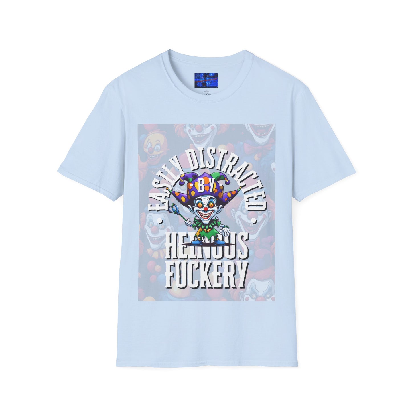 Easily Distracted by Heinous Fuckery Little Jincs Light colors Unisex T-Shirt by cypherpunkgear.com