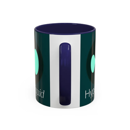 Hyperliquid White font Dark Hyperliquid Accent Mug by cypherpunkgear.com