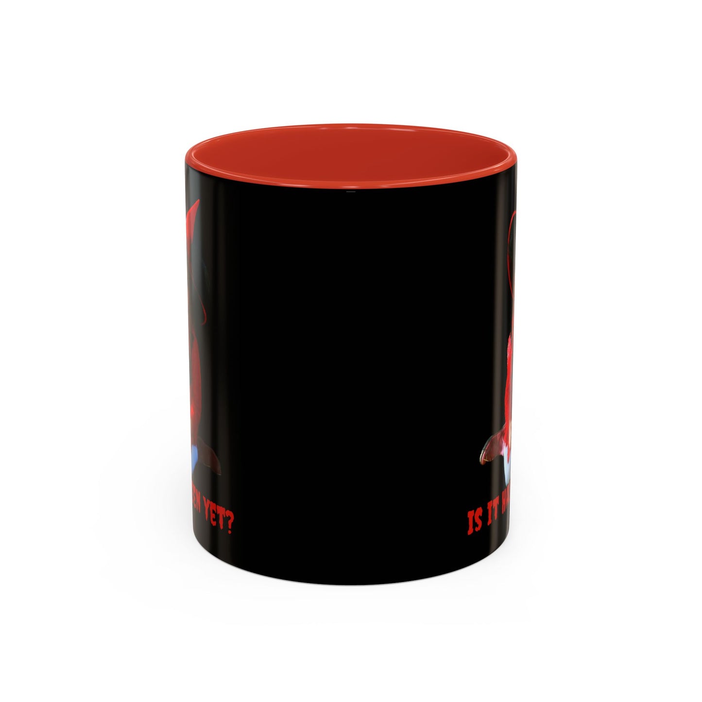 Is it Halloween yet? Black Accent Mug by CreepyCrafts.boo