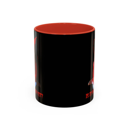 Is it Halloween yet? Black Accent Mug by CreepyCrafts.boo